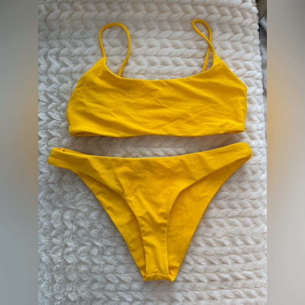 Jade Swim Yellow Canary Bikini Set Small / Medium
